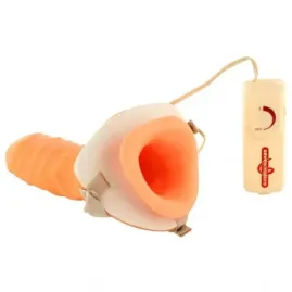 Vibratore vaginale realistico dildo fallo vibrante vaginale anale guaina fallica prolunga pene